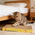 thumbnail image 1 of HCBY Cat Scratcher, 16.9x8.2x1.1in Thickened Corrugated Cardboard Pad, Reversible Durable Scratch Lounge, Multi-Functional Mat for Indoor Cats, 1 of 6