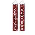 thumbnail image 1 of HCBY Christmas Porch Sign Set with Couplet Verses, Outdoor Hanging Wall Decor for Traditional Holiday Doorway Greetings(1), 1 of 6