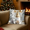 thumbnail image 1 of HCBY Christmas Reindeer Throw Pillow Cover, Xmas Tree, Snowflakes, Merry Christmas Decorations, Snowman, Santa Claus Pillowcase for Farmhouse Home Holiday Decor(Gold#4,17.7"x17.7"), 1 of 6