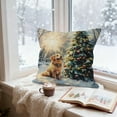 thumbnail image 1 of HCBY Christmas Winter Maltese Decorative Throw Pillow Covers, Dog Terrier Decorative Throw Pillows, Snowflake Porch Outdoor Pillowcase, Sofa Couch Cushion Case Home Decor Gift, 1 of 6