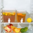 thumbnail image 1 of HCBY Cold Beverage Container 3.5L with Tap, White Plastic Water Pitcher for Lemonade & Iced Tea, Fits in Fridge, Portable Spout Design for Parties, Daily & Home Use, 1 of 6