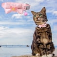 thumbnail image 1 of HCBY Cute Cat Collar with Bow, Adjustable Lace Pet Necklace with Bell, Soft Polyester Kitten Collar for Girls, Anti-Choke Safety Buckle for Small Dogs, 1 of 6
