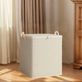 thumbnail image 1 of HCBY Extra Large Khaki Clothes Storage Bags, Moving Boxes for Wardrobe Organization, Extra Strong Polyester Storage Containers with Lid, Stackable Home Organizer, 1 of 8