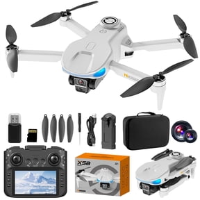 HCBY GPS Drone with 4.3-Inch Screen Remote - 22-Min Flight Time, 1080P Camera, Obstacle Avoidance for Teens/Ages 14+ (2.4G, Brushless Motor, 3 Speeds)