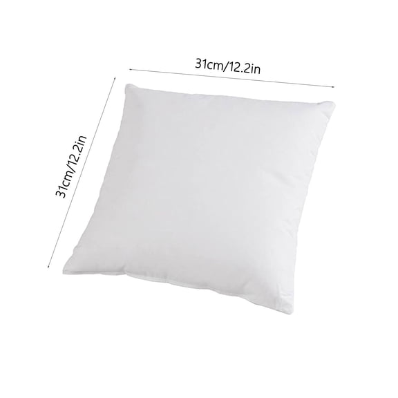 HCBY Hypoallergenic Pillow Inserts, Ultra Soft Plush Polyester Microfiber Filling for Couch, Bed & Decorative Pillows(White+100g,12.2"x12.2")