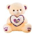 thumbnail image 1 of HCBY I Love You Teddy Bear Plush Toy, Cute Heart Hugging Bear, Soft Stuffed Bear Doll, Beige Valentine's Teddy Bear for Girlfriend and Kids Birthday Gift, 1 of 7