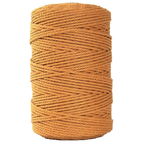 HCBY Macrame Cord, Cotton Cord, Craft Cotton Cord, 0.1in 100m Macrame Cotton Cord For DIY Crafts Knitting Wall Hanging