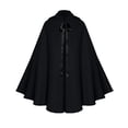 thumbnail image 1 of HCBY Men's Medieval Halloween Solid Color Ribbon Tie Open Front Cloak, Lightweight Flowing A-Line Style for Roleplay Events, Renaissance Fairs, and Themed Parties, 1 of 3