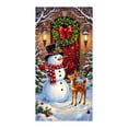 thumbnail image 1 of HCBY Merry Christmas Door Cover New Year Decorations Xmas Background Banner Xmas Door Hanging Covers for Front Porch Home Indoor Outdoor New Year Decoration (Snowman#7), 1 of 6