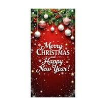 HCBY Merry Christmas Door Cover New Year Decorations Xmas Background Banner Xmas Door Hanging Covers for Front Porch Home Indoor Outdoor New Year Decoration (Comprehensive#26)