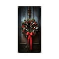 thumbnail image 1 of HCBY Merry Christmas Door Cover New Year Decorations Xmas Background Banner Xmas Door Hanging Covers for Front Porch Home Indoor Outdoor New Year Decoration (Comprehensive#33), 1 of 6