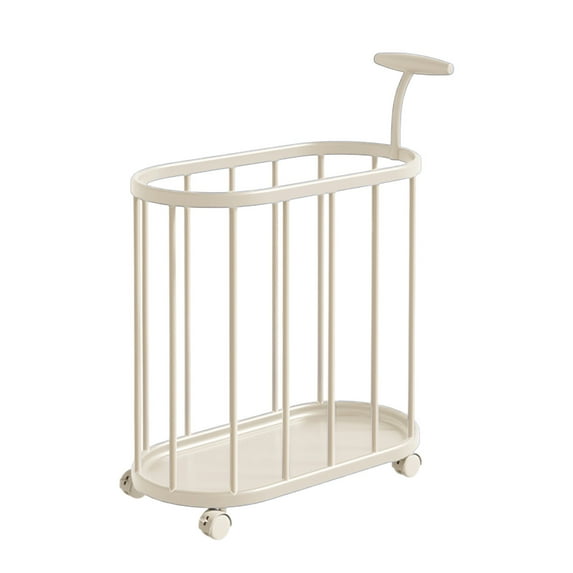 HCBY Multipurpose Sports Equipment Storage Rack with Wheels for Yoga Mats Basketballs Badminton Rackets Home Gym Organization