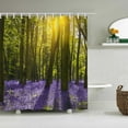 thumbnail image 1 of HCBY Nature Shower Curtain Grove Forest Early Fall Scenery in Woodland Image Print Cloth Fabric Bathroom Decor Set with Hooks (Multicolour#16,70"x59"), 1 of 4