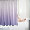 thumbnail image 1 of HCBY Ombre Purple Modern Shower Curtain, Partition Style Liner with Rod Pocket | Waterproof Plastic Fabric | Machine Washable for Bathroom or as Door Curtain (70"x70"), 1 of 9