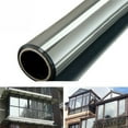 thumbnail image 1 of HCBY One Way Privacy Window Film, Heat Insulation Sunscreen Window Tint for Home, UV Blocking 99% Reflective Mirror Film, Daytime Privacy Glass Sticker for Living Room Bedroom, 1 of 5