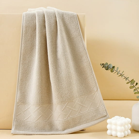 HCBY Oversized Cotton Bath Towel, Thick & Highly Absorbent Quick-Dry Towel for Sports Gym, Large Body Towel for Men & Women (Coffee,28.7"x13.4")