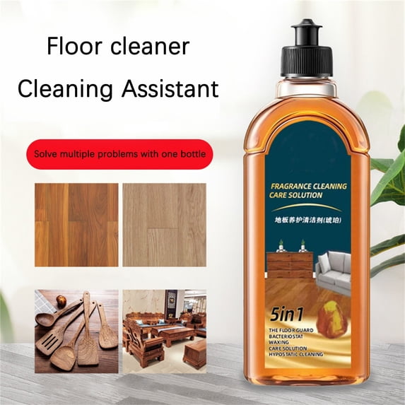 HCBY Plant-Based Natural Floor Cleaner Concentrate 500ml/18oz, Multi-Surface Hardwood Tile Laminate Floor Cleaner Solution, Eco-Friendly Non-Toxic Formula, Orange