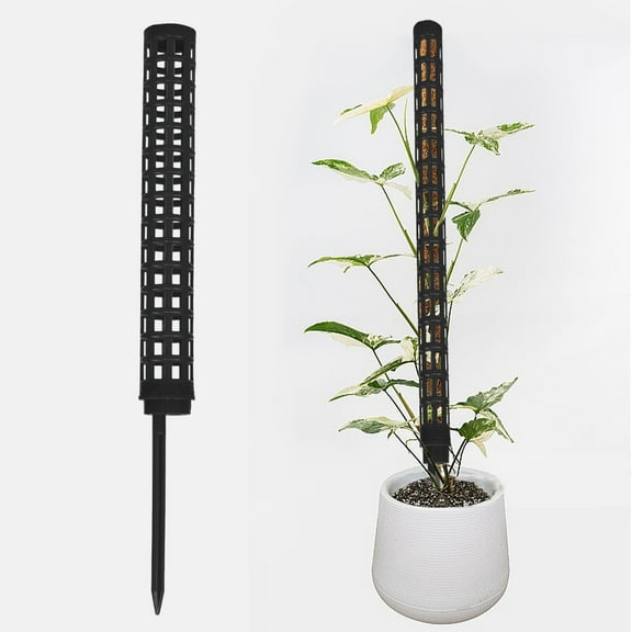 HCBY Plastic Moss Pole for Climbing s, Modular Stackable Support Stick, Water‑Retention Sphagnum Moss Column for Monstera Pothos Ivy Indoor Garden
