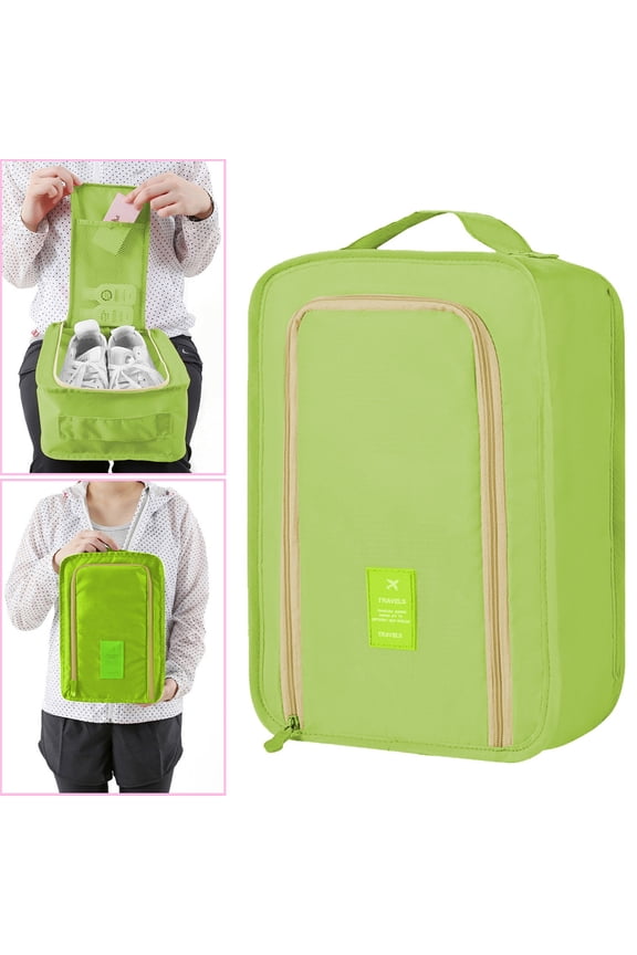 Portable Travel Luggage Organizer Bags, Packing Cubes Compression, Travel Storage Bags Organizers, Travel Cubes Laundry Pouches for Backpack Suitcases Clothes(Green,11.8"x11.5"x8.26")