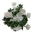 thumbnail image 1 of HCBY Rose Rattan LED Light String,Vine Lights Garland,Artificial Green Leaf Flowers for Valentine's Day Wedding Party Garden Decor(10FT 20 Lights WhiteB), 1 of 9