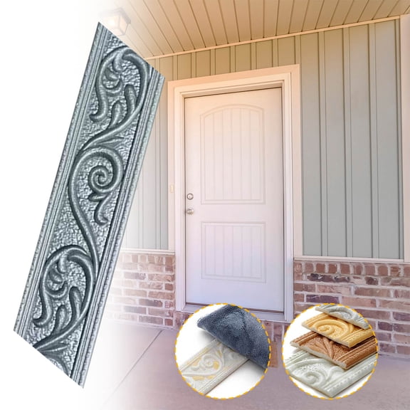 HCBY Self Adhesive 3D Stereo Wall Trim, 230x6cm Thickened PVC Waistline Sticker, Waterproof Baseboard Molding for Living Room Bedroom, DIY Flexible Border Decal for Wall Edge ﻿