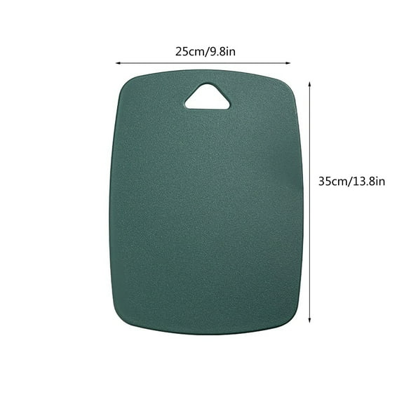 HCBY Small Cutting Board for Baby Complementary Food Preparation, Dual Sided Color Coded Chopping Board, Non-Slip Kitchen Classification Board for Fruits, Vegetables (Beige,14"x5.9")