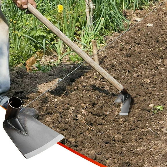 HCBY Small Garden Hoe, Rust Resistant Steel, Precision Weeding for Tight Spaces, Vegetable Patch Flower Garden Supply