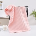 thumbnail image 1 of HCBY Soft Absorbent Bath Towel, Plush Striped Towel for Bath & Home Use, Quick Dry Lightweight Towel for Gym Beach Travel(Pink,29.5x13.7inch), 1 of 7