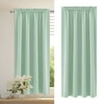 thumbnail image 1 of HCBY Solid Modern Blackout Thermal Window Curtains with Rod Pocket - 100%Polyester Fabric for Bedroom, Living Room or Kitchen(Green,54"x41"), 1 of 5