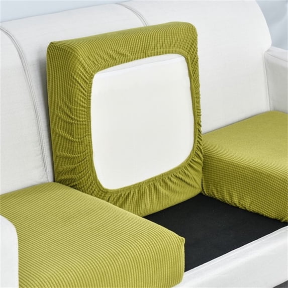HCBY Stretchable Corduroy Sofa Seat Cover, Elastic Cushion Protector, Non-Slip Replacement Cover, Removable Washable Cover for Single Couch