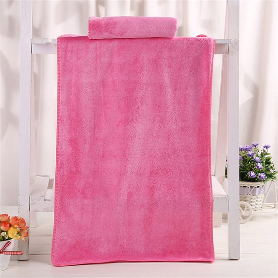 HCBY Superfine Fiber Bath Towel, Soft Absorbent Microfiber, 35x75cm Quick Dry, Hotel Spa Quality for Adults