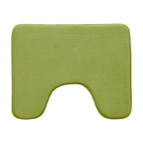 HCBY U Shape Toilet Contour Rug Machine Washable Non Slip Soft Bath Mat Water Drying Absorption for Bathroom Toilet Easier To Dry