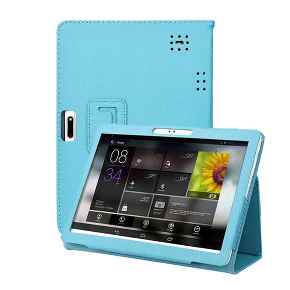 HCBY Universal 10.1 Inch Tablet Case, 9.65x6.89 in, PU Leather Protective Cover with Stand & Elastic Strap, Multi-Color