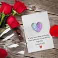 thumbnail image 1 of HCBY Valentine's Day Gifts for Her Him, Pocket Heart with Card - Thinking of You Gift for Long Distance, Comfort Token for Anxiety, Birthday, Anniversary, Wedding (9x7cm), 1 of 6
