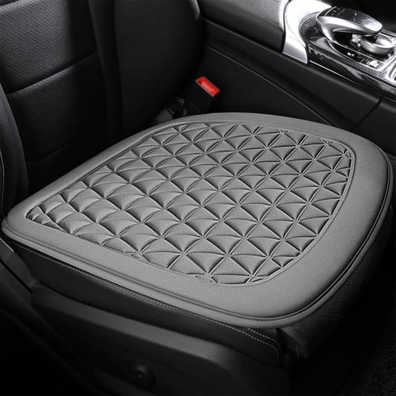 HCBY Ventilated Car Seat Cushion, Universal Car Seat Cover for Summer Cool & Year-Round Use, Skin-Friendly Fiber with Quick Heat Dissipation(Gray,18.9"x18.11")