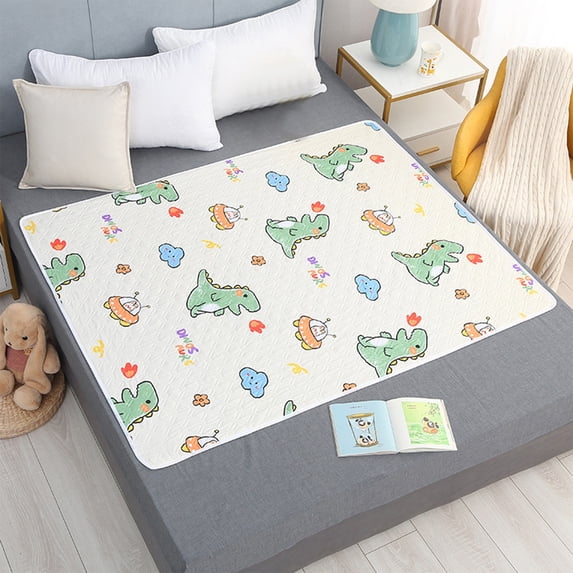 HCBY Waterproof Bed Pad for Elderly Care 59"x39", Large Washable Underpad for Protection, 4-Layer Ultrasonic Quilting Design, Reusable Mattress Cover for Home Hospital Use