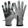 thumbnail image 1 of HCBY Winter Motorcycle Riding Gloves for Men Women, Waterproof Windproof Thermal Gloves with Touch Screen, Fleece Lined Warmth for Cycling Fitness Outdoor Sports(Gray,M), 1 of 4