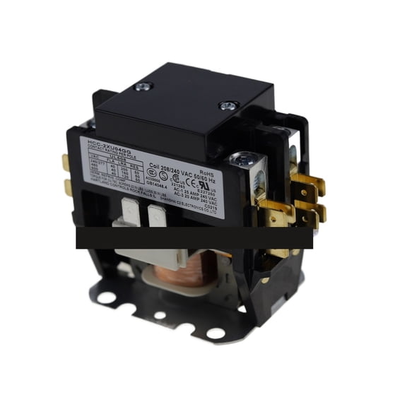 HCC-2XU04GG 40A Aluminum Pole Crimp Terminal Double Pole AC Contactor Definite Purpose Contactor ,Replace Most