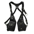 thumbnail image 1 of HCJKDU Adjustable PU Leather Shoulder Holster Bag, Men Anti-Theft Underarm Strap Wallet Pocket, Backpack Vest Bags for Outdoor Hiking, 1 of 2