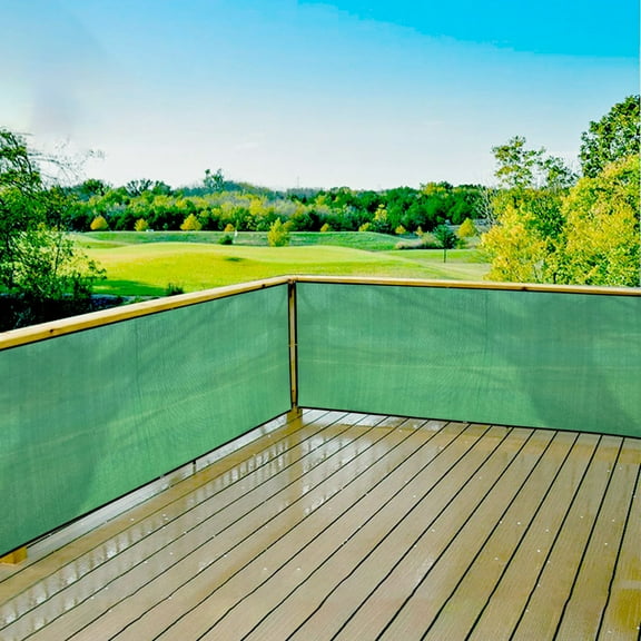 HCJKDU Balcony Privacy Screen Fence Apartment Patio Green Cover with Grommets Deck Décor Windscreen for Balcony Fence