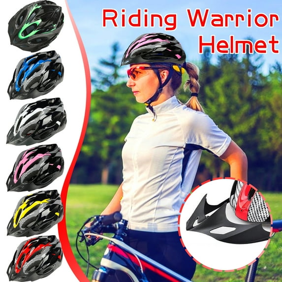 HCJKDU Bike Helmet for Adult Men Women, Lightweight with Adjustable Side and Chin Strap Removable Visor, Fits Head Circumferences, Bike Accessories