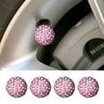 thumbnail image 1 of HCJKDU Car Wheel Tire Valve Caps, 4 Pack Crystal Rhinestone Car Tire Wheel Valve Stem Air Caps for Car Tire Accessories Universal for Cars, SUVs, Bicycle, Trucks and Motorcycles, 1 of 7