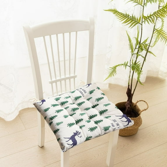 HCJKDU Chair Pads, Print Chair Seat Pads with Ties, Chair Cushions Dining Room for Garden Patio Kitchen Office Outdoor Colours Seat Pad for Dining