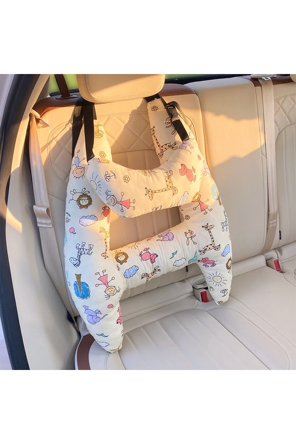 H-Shape Car Seat Pillow for Pets, Pets Car Pillows for Traveling, Car Sleeping Head Support, Travel Neck Rest Car Seat Pillow for Sleeping