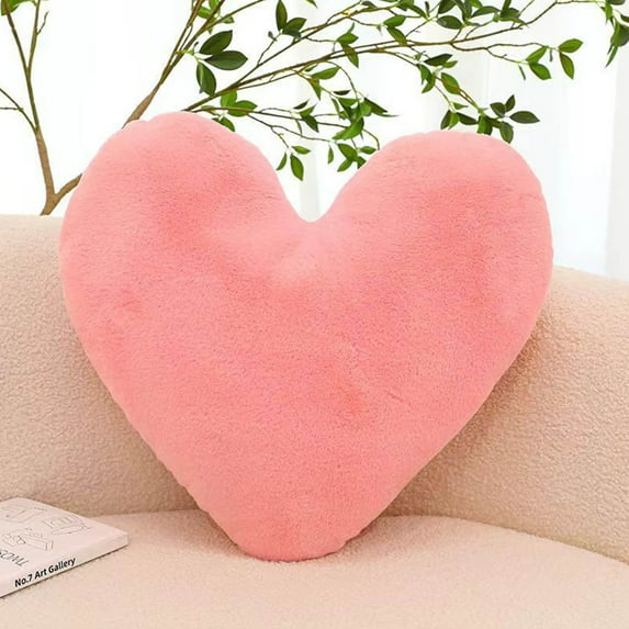 HCJKDU Heart Throw Pillows Decorative Pillow for Bed Couch Cute Love Hearts Small Pillow for Women Valentine Anniversary Home Decor
