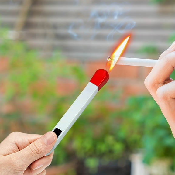 HCJKDU Long Strip Matches Lighter, Luminous Gas Refillable Matches Lighter for Outdoor Cooking Creme Brulee, Barbecue, Welding, Crafts Baking
