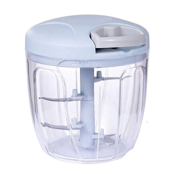 HCJKDU Manual Pull Food Chopper Hand Pull String Garlic Chopper for Kitchen Easy Cleaning Food Processor for Onions Garlic Carrots Tomato Meat with Stainless Steel