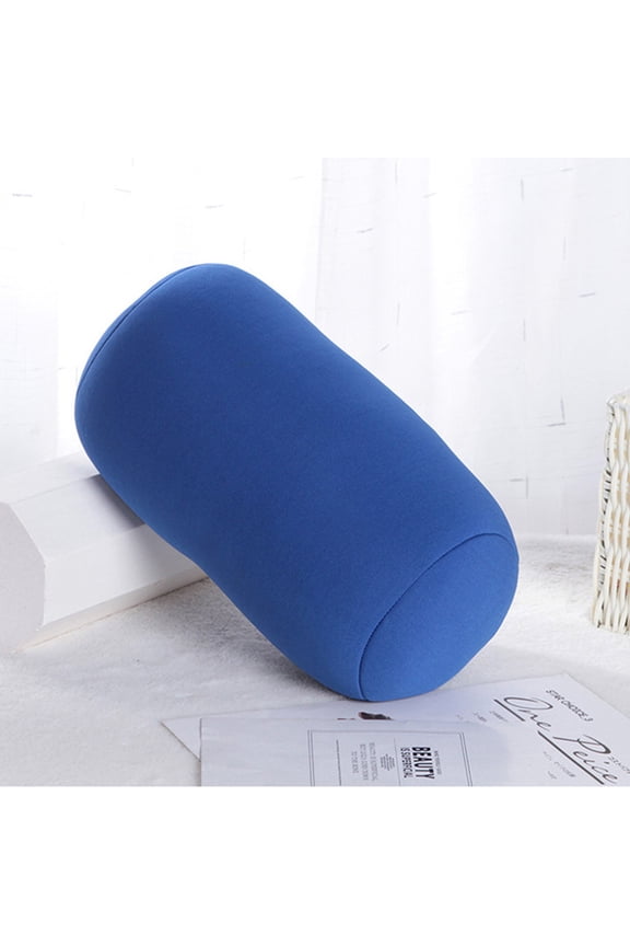 Roll Pillow Soft Throw Pillows Bolster Cylindrical Pillow Microbead Pillows for Sleeping Home Travel Neck Head Back Support Rest