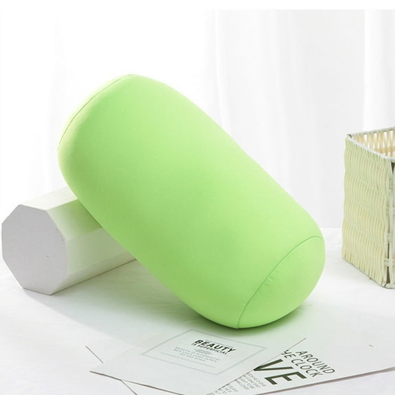 HCJKDU Roll Pillow Soft Throw Pillows Bolster Cylindrical Pillow Microbead Pillows for Sleeping Home Travel Neck Head Back Support Rest