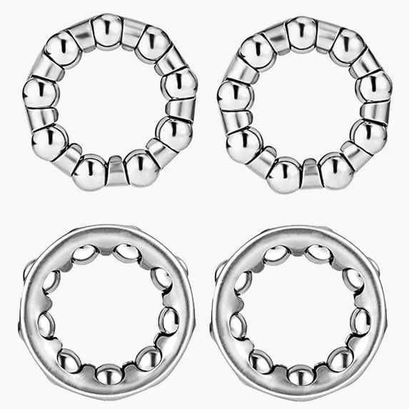 HCJKDU Stainless Steel Bicycle Ball Bearings Bike Ball Crank Bearing Bike Axle Wheel Ball Frame Bearing Headset Caged Retainer Replacement